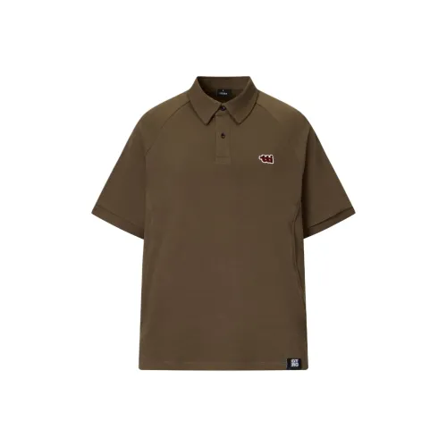 GTRG Темно-кофейное унисекс-поло