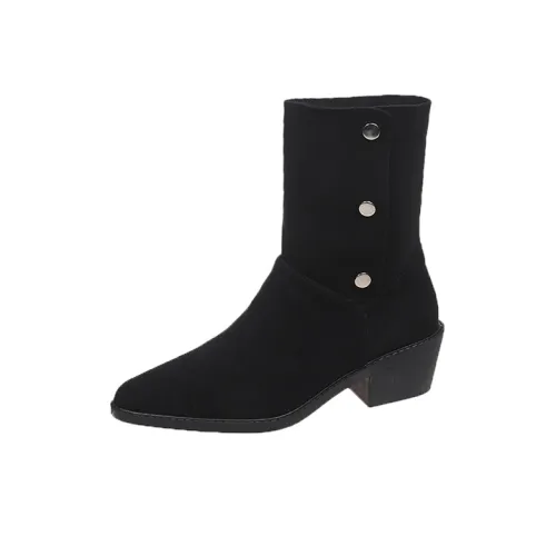 Wuji Элегантность Заостренный носок Ботильоны Женские