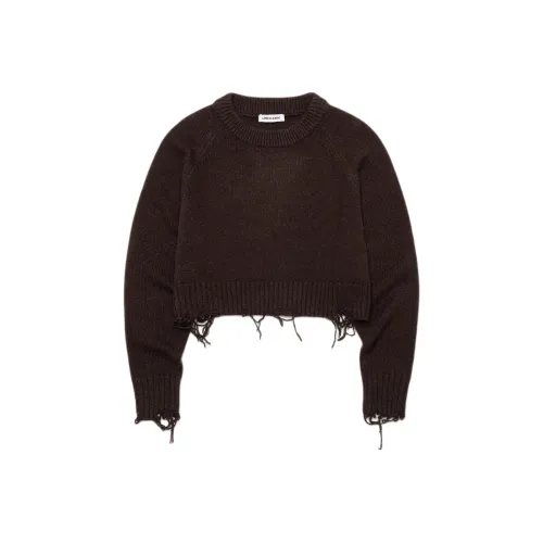 LOW CLASSIC FW25 DAMAGED Укороченный пуловер свитер женский