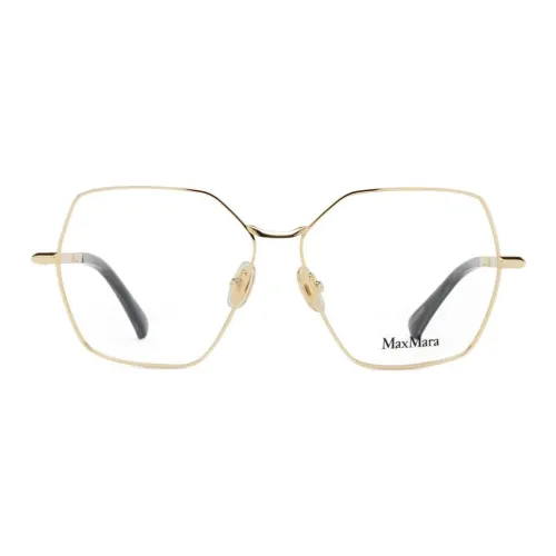 MaxMara Металл Нерегулярная форма Оправы для очков Унисекс Золото