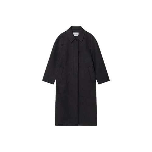 LOW CLASSIC Смешанный цвет Темно-серый Женское пальто