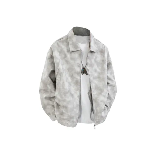 GY.VG Серый Унисекс Кожаные куртки