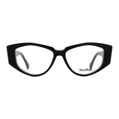 MaxMara Ацетат Нерегулярная форма Оправы для очков Женские Черный