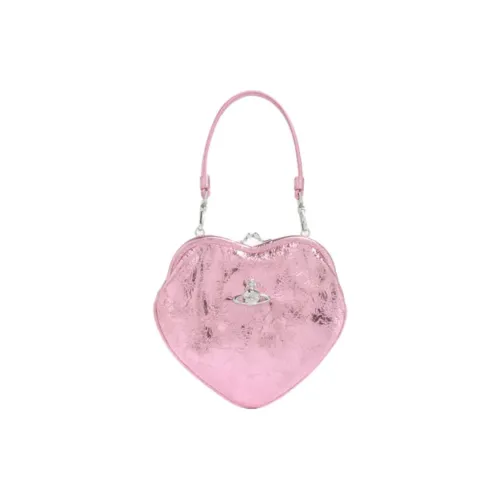 Vivienne Westwood Сумка из кожи в форме сердца сумка через плечо сумка для женщин светло-розовая