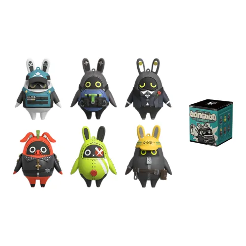 MIHOYO Bangboo Standee Collection Прохладные фигурки Bangboo Слепые коробки Один Mystery коробка Полная коробка 6 шт