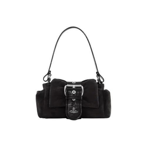 Vivienne Westwood Hazel Коровья кожа Сумка через плечо Женская Черная