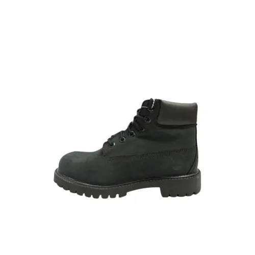 Timberland 6 Inch Водонепроницаемый Высокий Топ Детские Ботинки Черные Детские