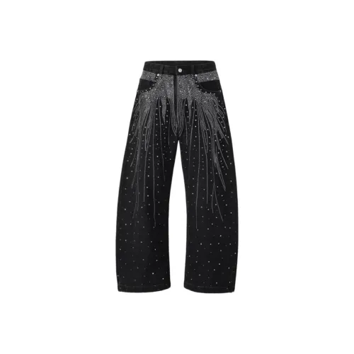 ENPofficial Черные Унисекс Джинсы