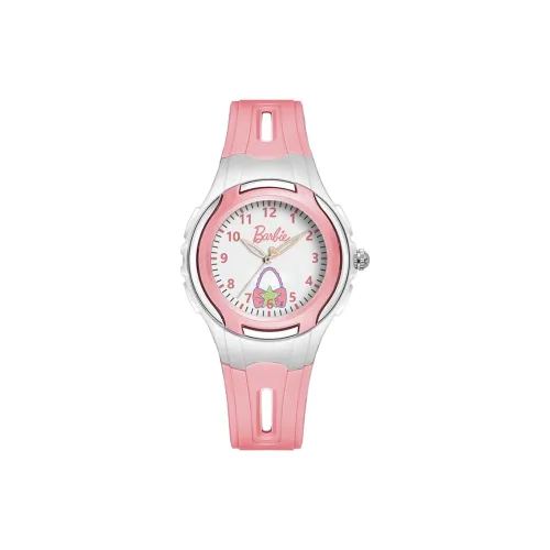 Барби Кварцевый механизм силиконовый ремешок женские часы белый циферблат