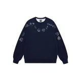 Темно-синий синий свитшот