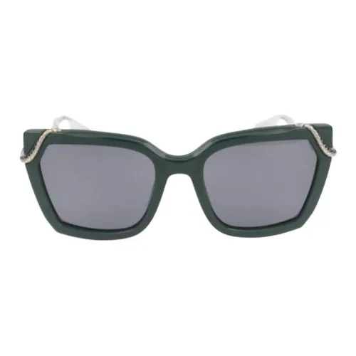Roberto Cavalli Ацетат Бабочка Солнцезащитные очки Женские Зеленый