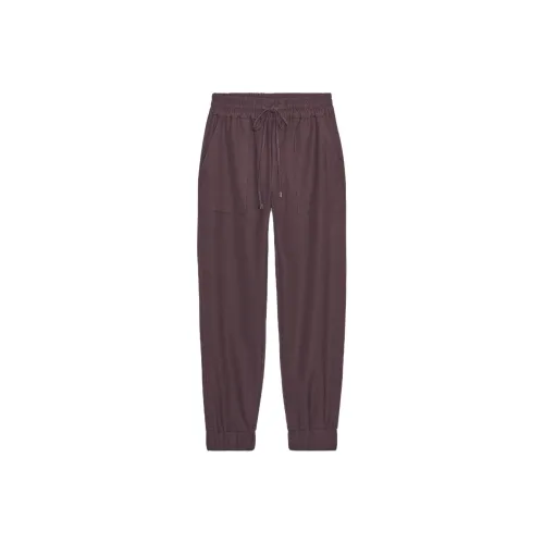 ZARA Бордовый Красный Женские Повседневные Штаны