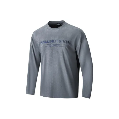 Muscle Dog Темно-серый Мужская T-рубашка