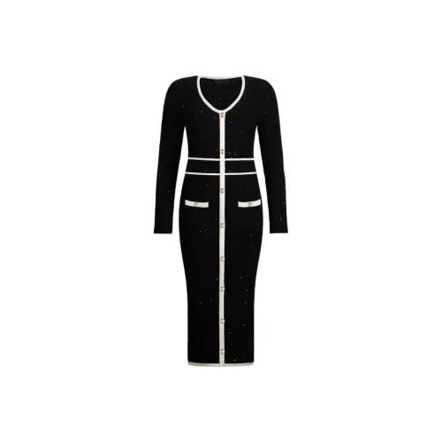 LIU·JO Длинное платье с длинными рукавами женское