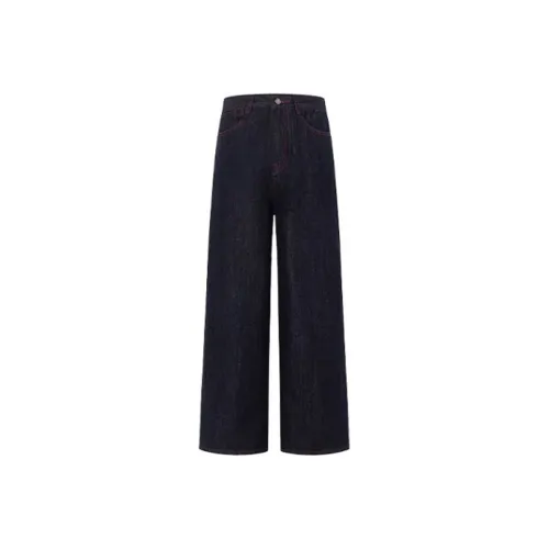 Incolore Темно-синий Женские Джинсы