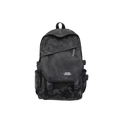 HCXK Кожа Мембрана Камуфляж Рюкзак Стандартный Унисекс Многоцветный