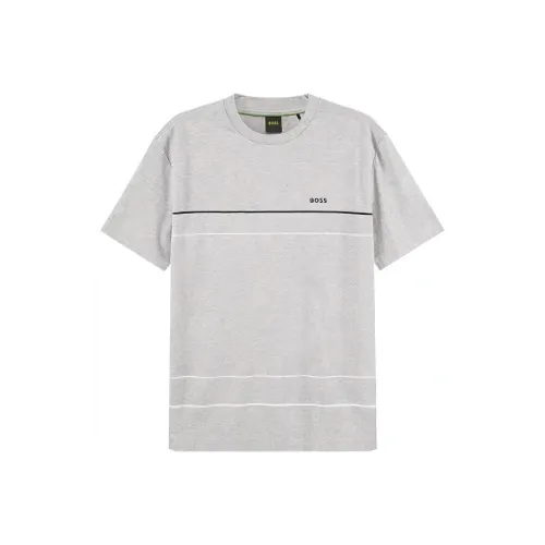 Hugo Boss Серые Мужские T-Рубашки
