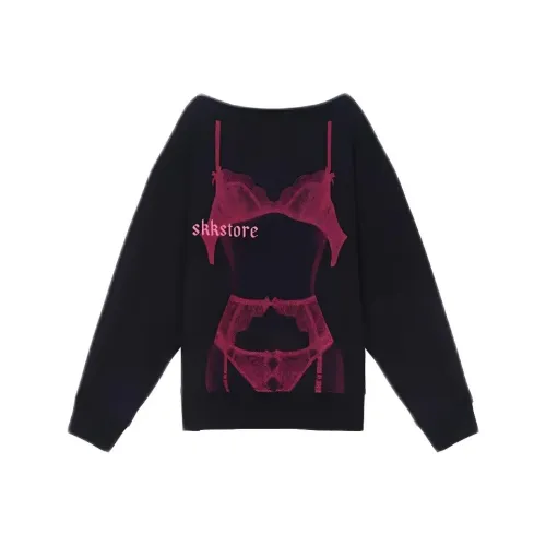 ACJL Off Плечо Утолщенный And Флис Линейный Топ Женский