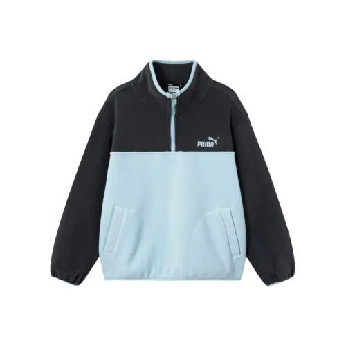 PUMA Синие Серые Тон Толстовки для Детей