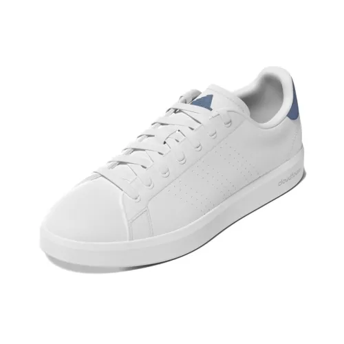 Adidas Slip-resistant Abrasion-resistant Low-top Skateboard Shoes Unisex White Blue