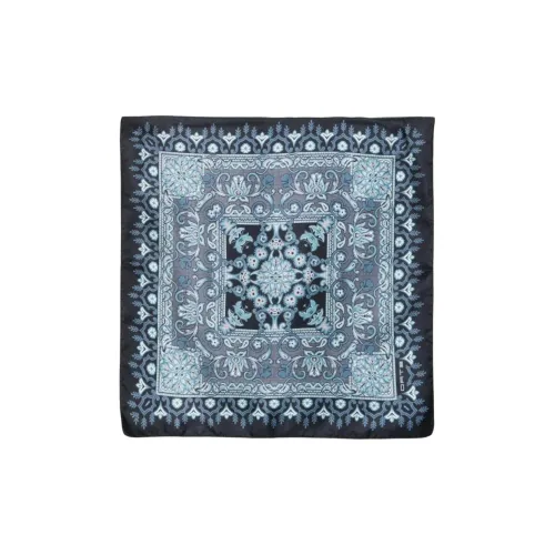 ETRO Шелковые вязаные шарфы Мужской Синий