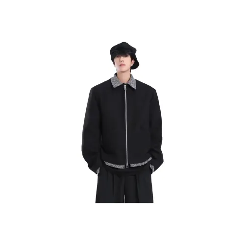 CHUAN QI BAO LUO Черные Мужские Куртки