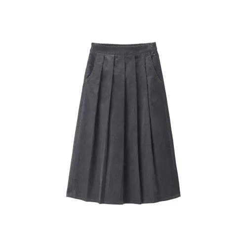 Giordano Повседневный Длинный Юбка Женские