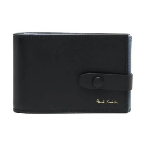 Paul Smith Козья кожа Держатель для карт кошелек Мужской Черный