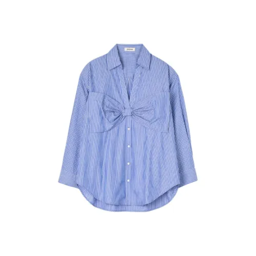 Sandro Blue Women's Shirts Сандро Синие Женские Рубашки
