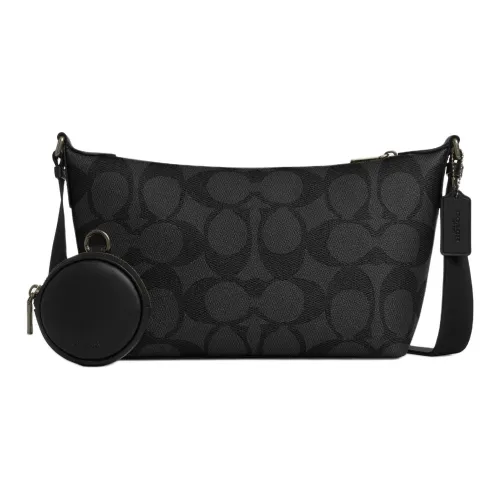 COACH Сумка через плечо из искусственной кожи маленькая мужская черная