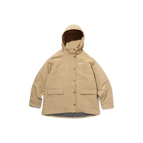 Columbia совместный бренд Хаки Женские пуховики