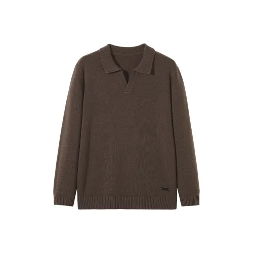 Osens Оливково-серый Зеленый [В наличии] 100% овечья шерсть Мужской трикотаж