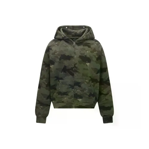 WAYHWEI Зеленый камуфляж унисекс свитшоты