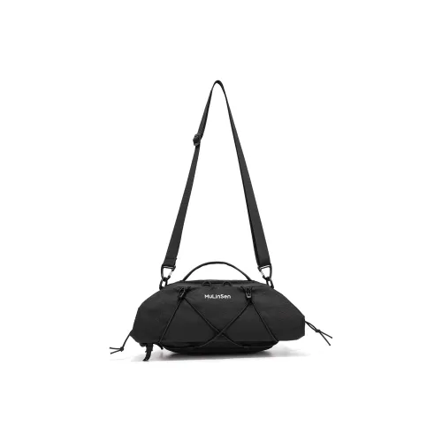 Mulinsen Полиэстер Сумка через плечо Сумка через плечо Унисекс Черная