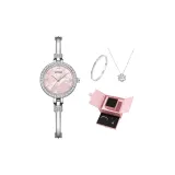 1067-Румяный Розовый [Двойная Распакованная Розовая Коробка + Браслет Ожерелье]