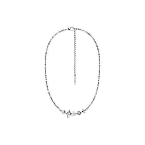 DIESEL Ожерелья Унисекс Серебряный