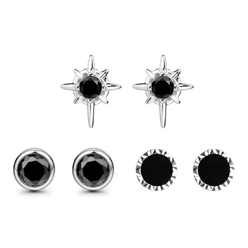 ATPLAY Серьги-гвоздики из серебра 925 пробы унисекс