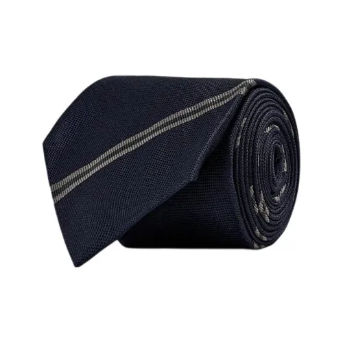 ZARA Тутовый шелк Галстуки Мужской Морской синий