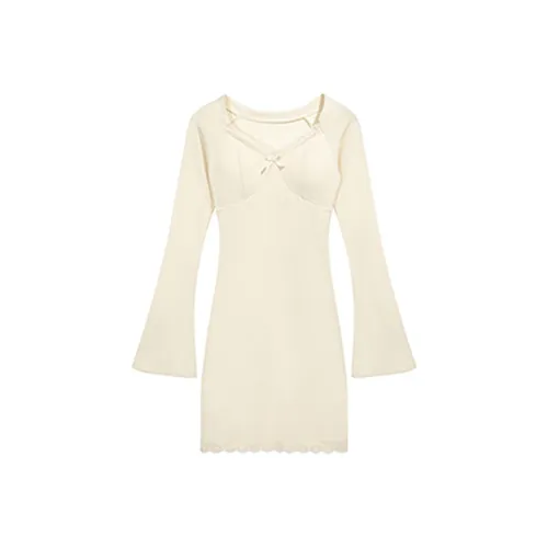 7 SEVFUN Длинное платье с длинными рукавами женское