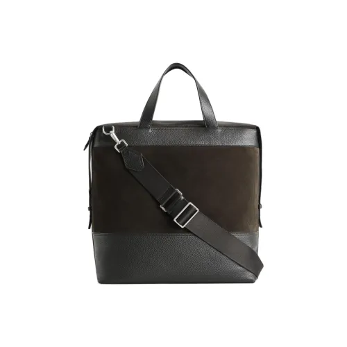 COS Замша Сумка через плечо Сумка Мужская Темно-коричневая