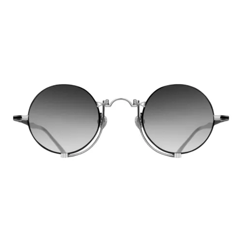 Matsuda Металл Круглые Солнцезащитные очки Унисекс Серебряный