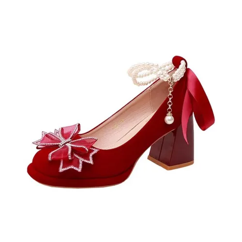 UMEK Грубый каблук Высокие каблуки 5 см 7 см Женские