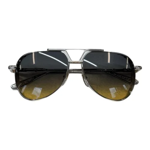 Chrome Hearts Металл Aviator Солнцезащитные очки Мужские Золотые