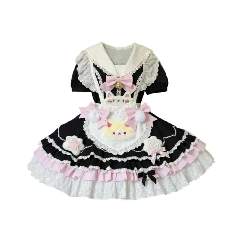 BIFH Черные Женские Лолита Платья