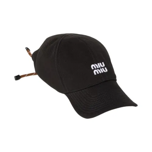 MIU MIU Ткань Кепки Унисекс Черный Табак