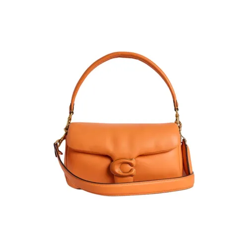 COACH Pillow Tabby Овчина Сумка через плечо Сумка Большая Женская Preserved Апельсин