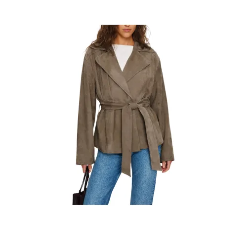 REFORMATION Veda Jaden Cropped Trench Coat Women's