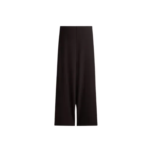 H M Темно-коричневые женские повседневные штаны