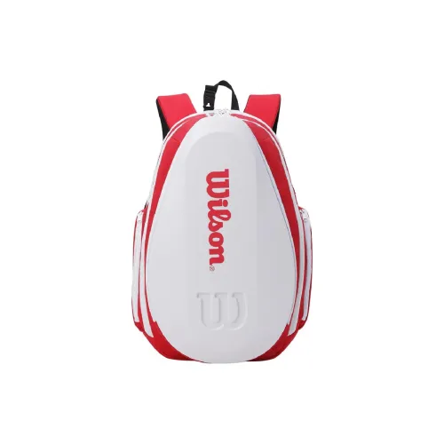 Wilson Polyester Backpack Unisex Red White Wilson Полиэстер Рюкзак Унисекс Красный и Белый