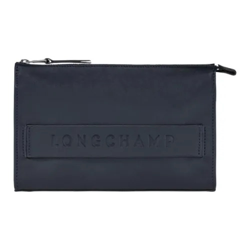 LONGCHAMP 3D Телячья кожа с кожаными вставками цветовая схема клатч мужской синий